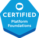 Salesforce Certified Platform Foundations badge
